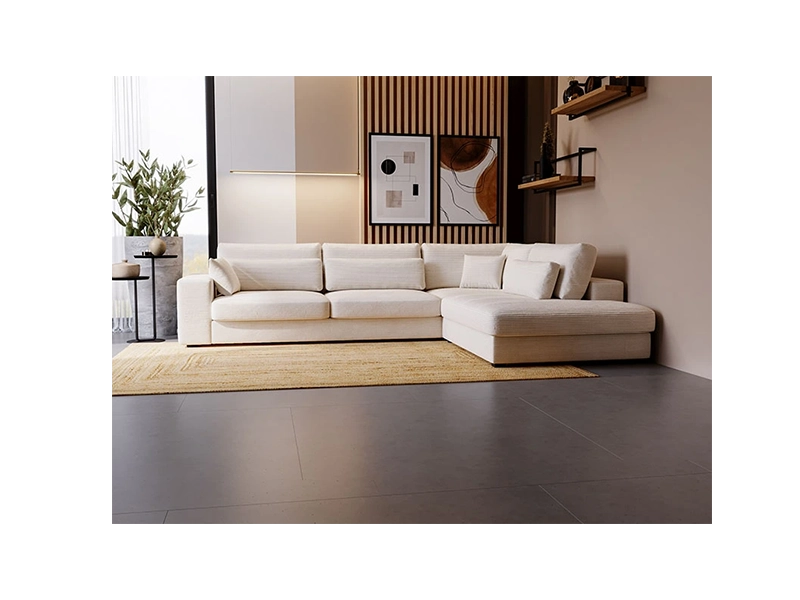 Narożnik bez Funkcji Spania Carmex L-kształtny z poduszkami