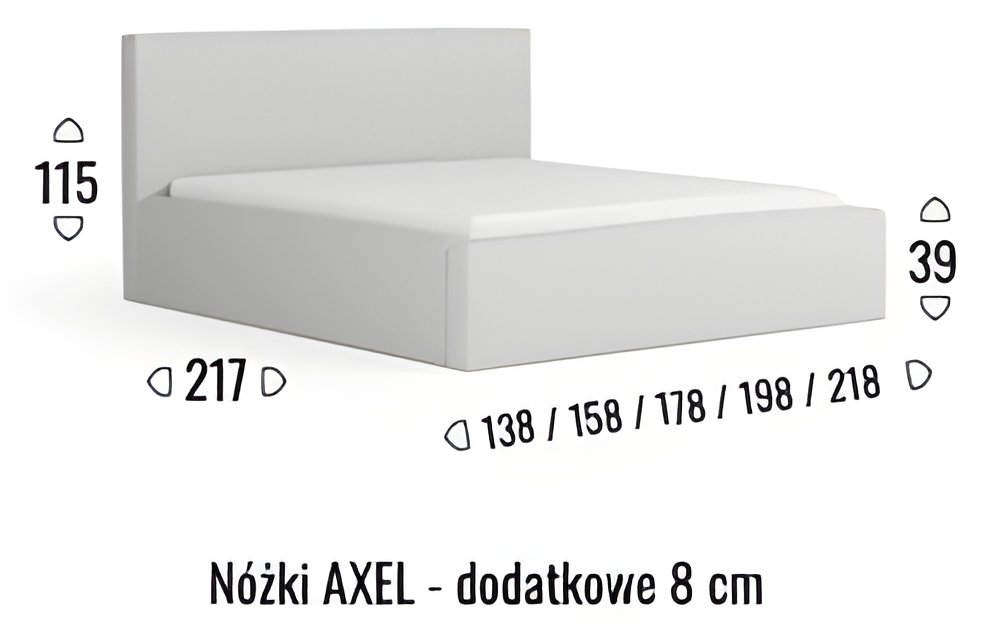 Łóżko Amber 160x200 - obrazek 4
