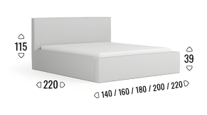 Łóżko Boss 200x200 - obrazek 3