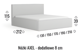 Łóżko Velo 180x200 - obrazek 4